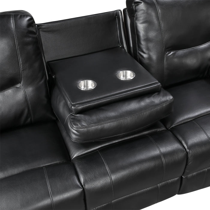 Maverick Double Reclining Sofa with Drop-Down Cup Holders