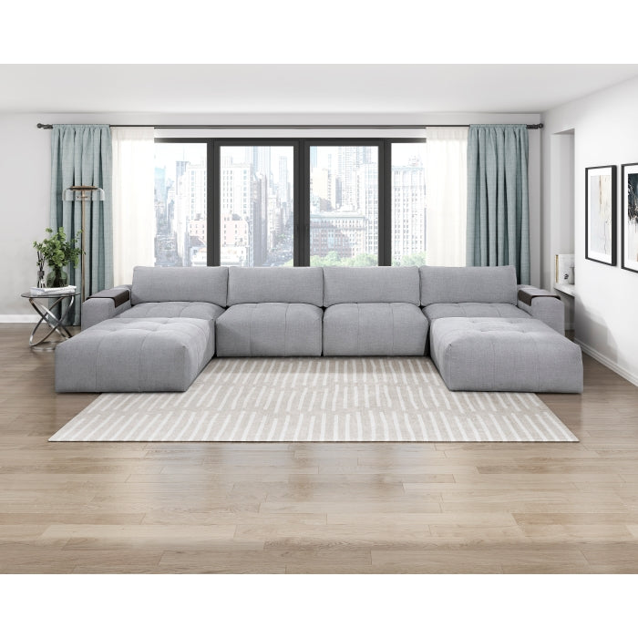 Tidal Ottoman with Caster