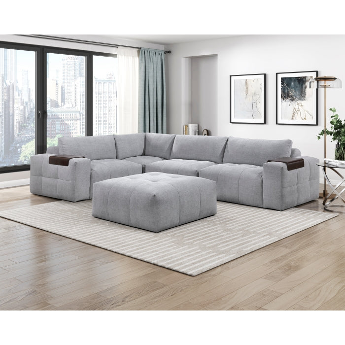 Tidal Ottoman with Caster