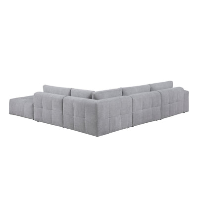 9155GY*51LOT 5-Piece Modular Sectional with Ottoman