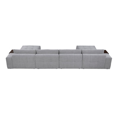 9155GY*61L1R2OT 6-Piece Modular Sectional with Two Ottomans