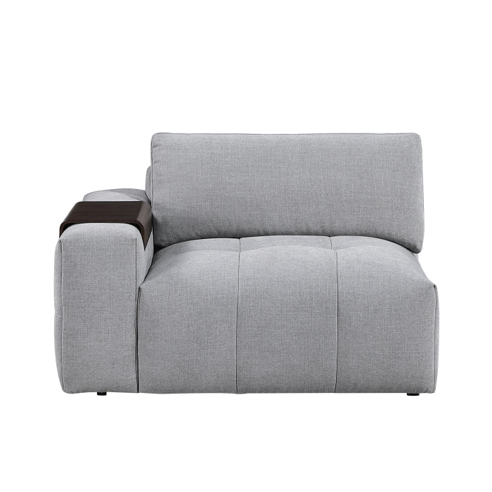 9155GY*61L1R2OT 6-Piece Modular Sectional with Two Ottomans
