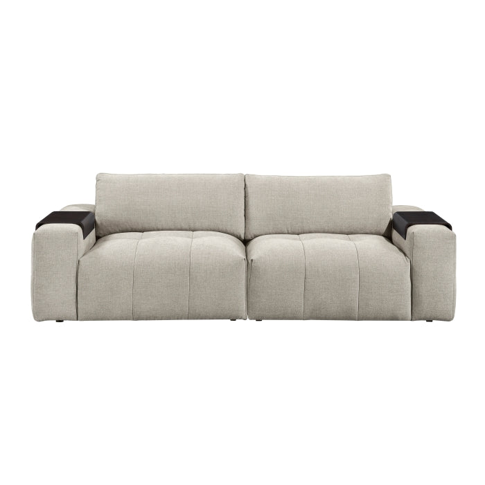 Tidal Love Seat - Taupe