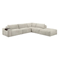 9155TP*51LOT 5-Piece Modular Sectional with Ottoman