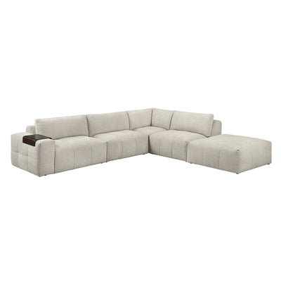 9155TP*51LOT 5-Piece Modular Sectional with Ottoman