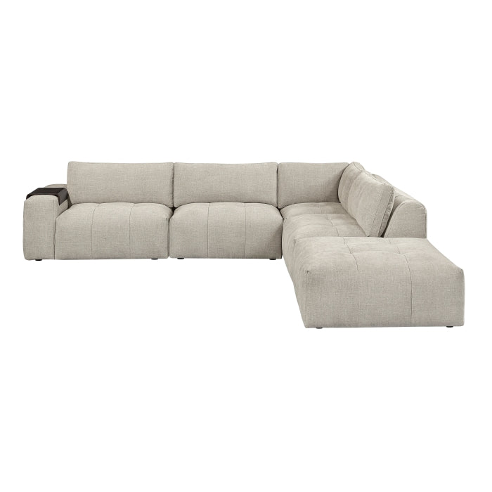 9155TP*51LOT 5-Piece Modular Sectional with Ottoman