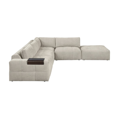 9155TP*51LOT 5-Piece Modular Sectional with Ottoman