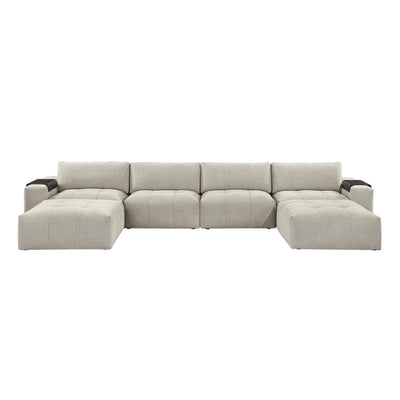 9155TP*61L1R2OT 6-Piece Modular Sectional with Two Ottomans