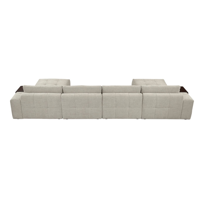 9155TP*61L1R2OT 6-Piece Modular Sectional with Two Ottomans