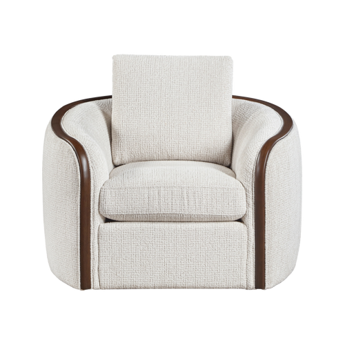 Loom Chenille Swivel Chair front view