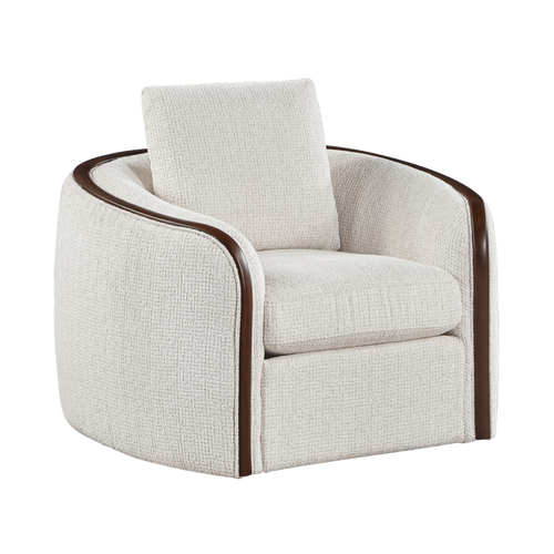 Loom Chenille Swivel Chair 45 degree view