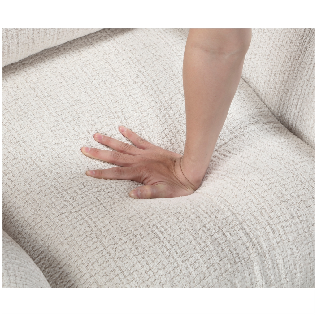 Loom Chenille Swivel Chair clean detail view