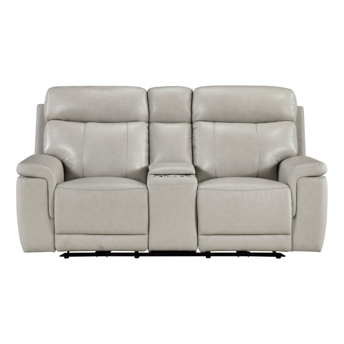 Celestia Power Double Reclining Love Seat with Power Headrest and Center Console