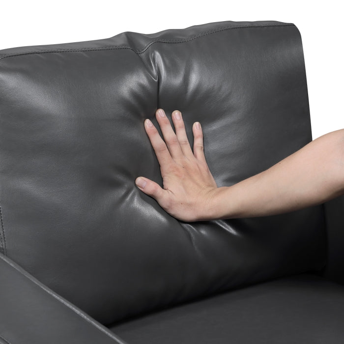 Malcolm Love Seat (9203DGY-2)