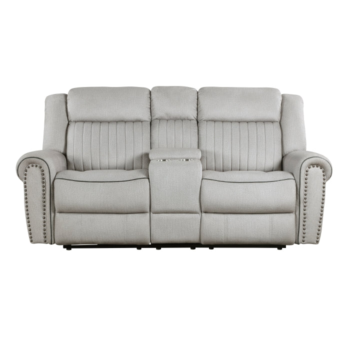 Brennen Reclining Loveseat — Mist Power