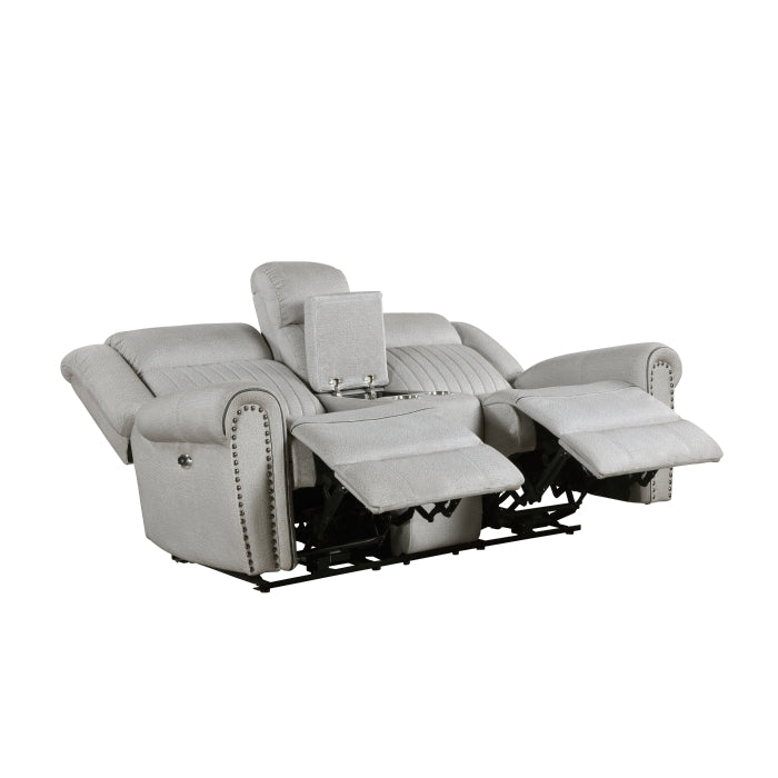 Brennen Reclining Loveseat — Mist Power