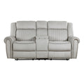 Brennen Reclining Loveseat — Mist Manual