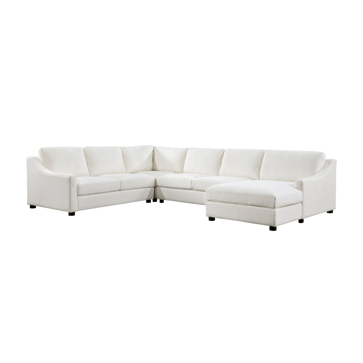 4-Piece Sectional with Right Chaise - Zayden - HD product view