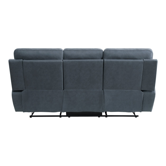 Clifton Double Reclining Sofa with Center Drop-Down Cup Holders (9301BUE-3)