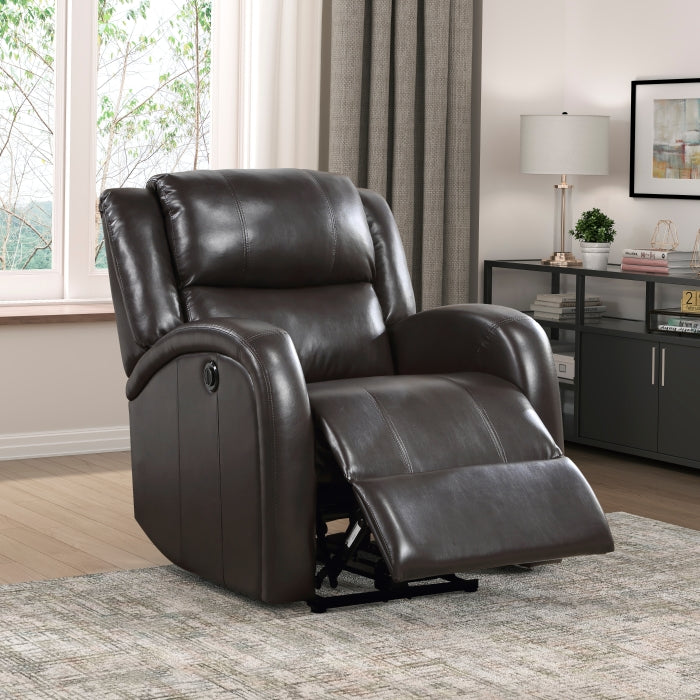 Foxcroft Power Reclining Chair (9316PUBR-1PW)