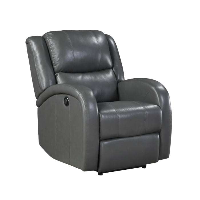 Foxcroft Power Reclining Chair (9316PUGY-1PW)