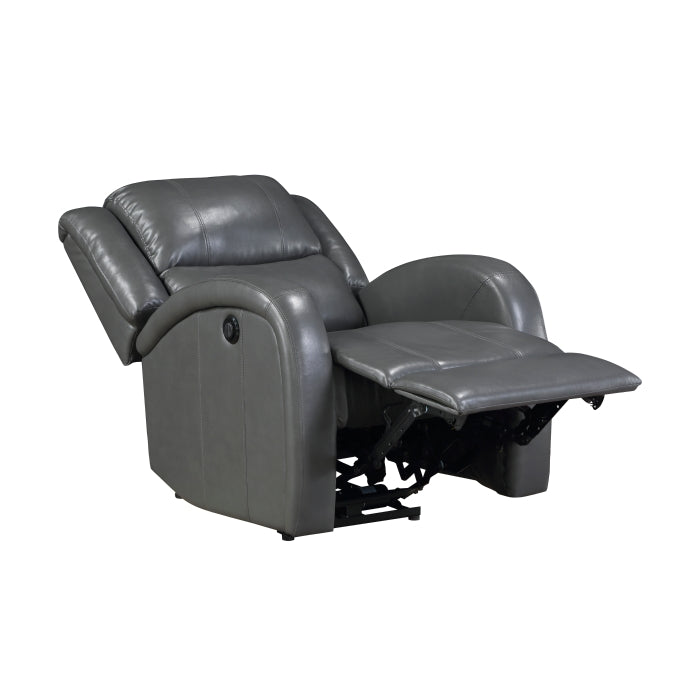 Foxcroft Power Reclining Chair (9316PUGY-1PW)