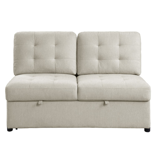 Armless 2-Seater with Pull-out Bed - Logansport - HD product view