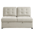 Armless 2-Seater with Pull-out Bed - Logansport - front product view