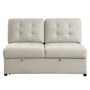 Armless 2-Seater with Pull-out Bed - Logansport - front product view