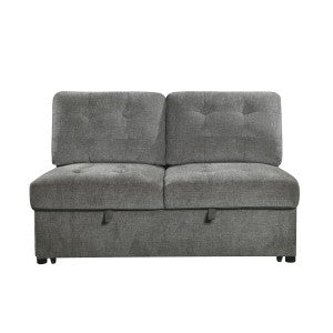 Armless 2-Seater with Pull-out Bed - Logansport - front product view