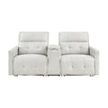 Salida Power Double Reclining Love Seat with Center Console and Power Headrests