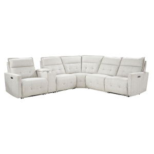 6-Piece Modal Power Reclining Sectional with Power Headrests