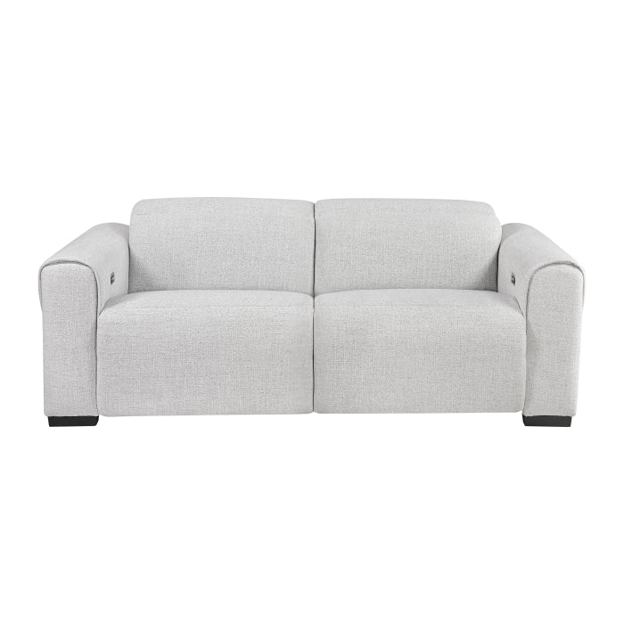 McPherson Power Double Reclining Love Seat with Power Headrests, Charging Ports