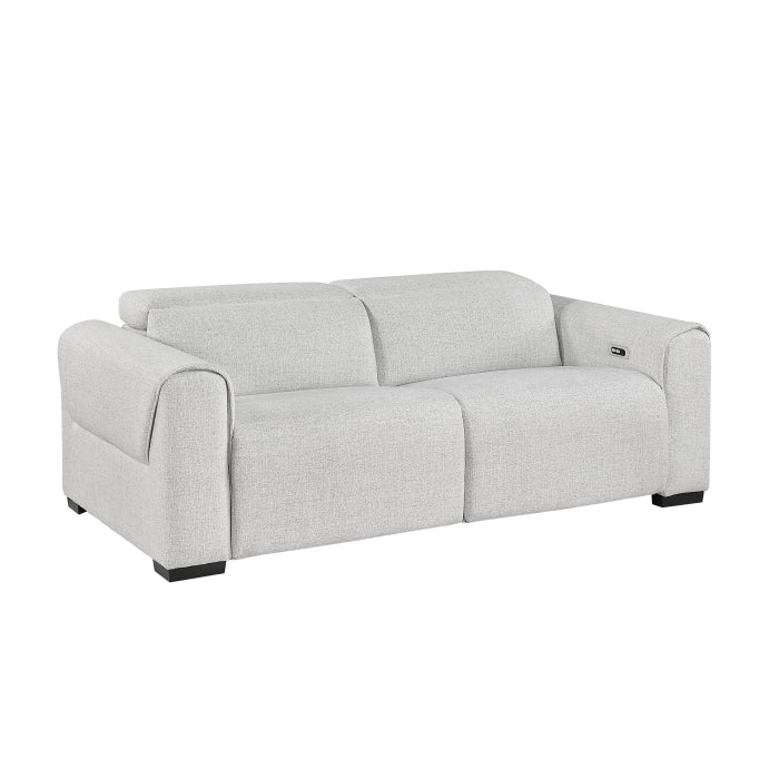 McPherson Power Double Reclining Love Seat with Power Headrests, Charging Ports