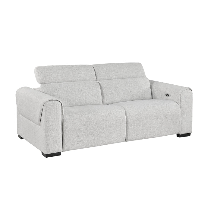 McPherson Power Double Reclining Love Seat with Power Headrests, Charging Ports