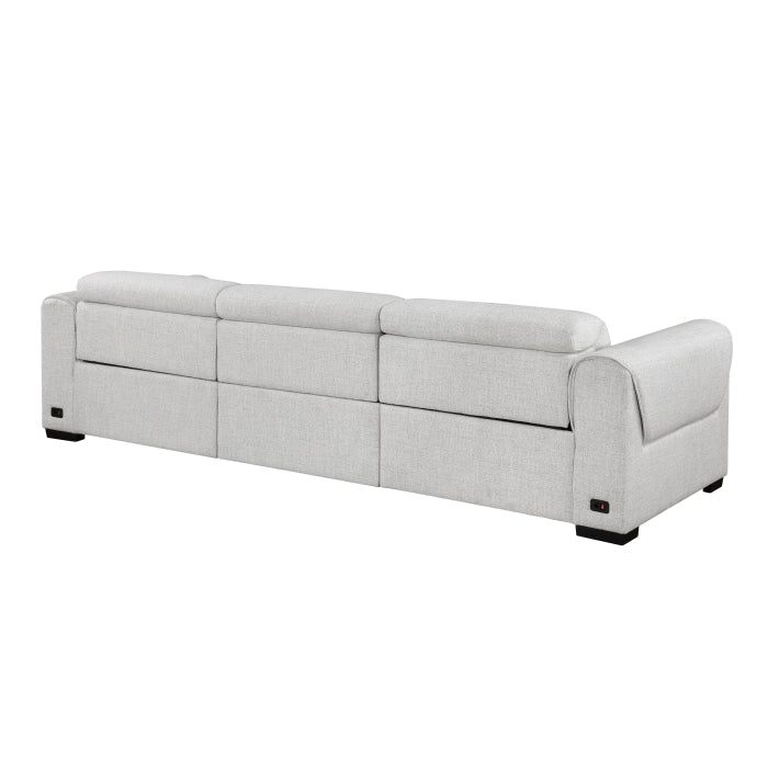 McPherson Power Double Reclining Sofa with Power Headrests, Charging Ports