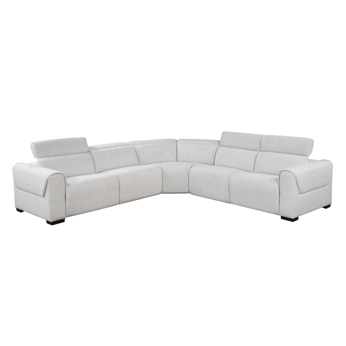 McPherson 5-Piece Modular Power Reclining Sectional with Power Headrests, Charging Ports