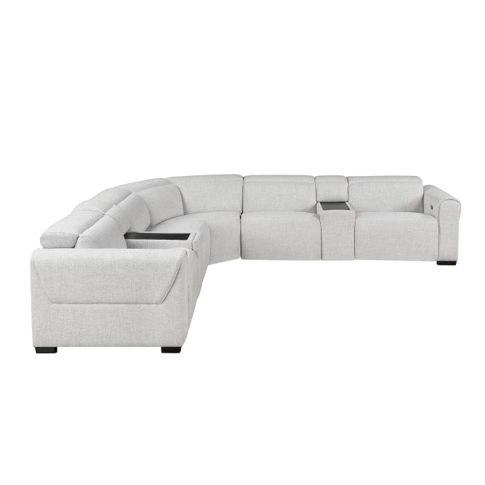 McPherson 7-Piece Modular Power Reclining Sectional with Power Headrests