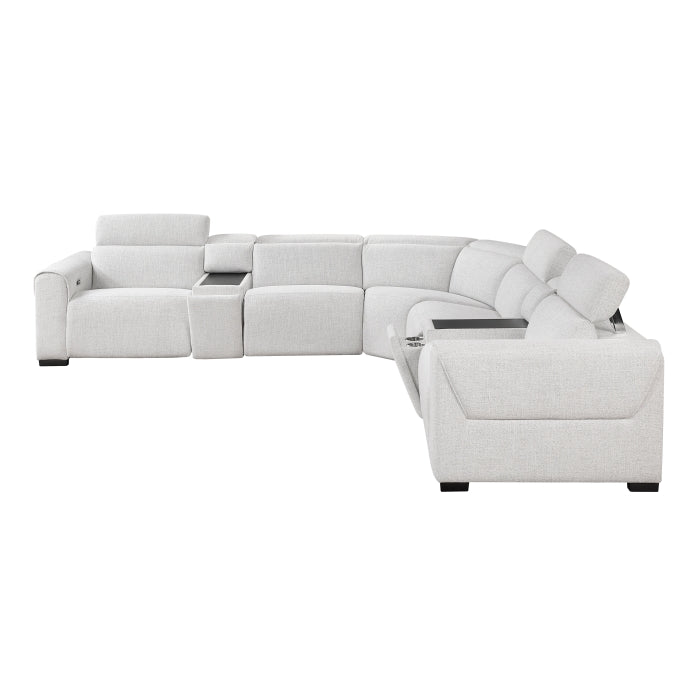 McPherson 7-Piece Modular Power Reclining Sectional with Power Headrests