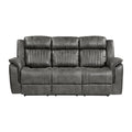Centeroak Double Reclining Sofa (9479BRG-3)