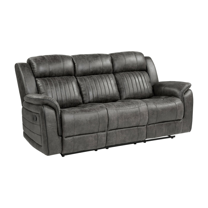 Centeroak Double Reclining Sofa (9479BRG-3)