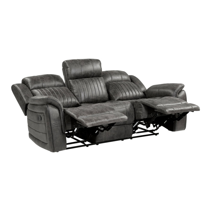 Centeroak Double Reclining Sofa (9479BRG-3)