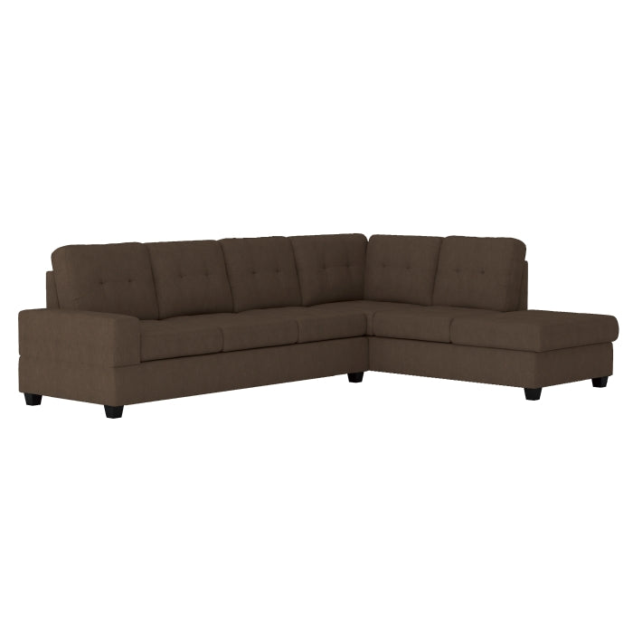 Maston 3-Piece Reversible Sectional with Drop-Down Cup Holders and Storage Ottoman (9507CHC*3OT)