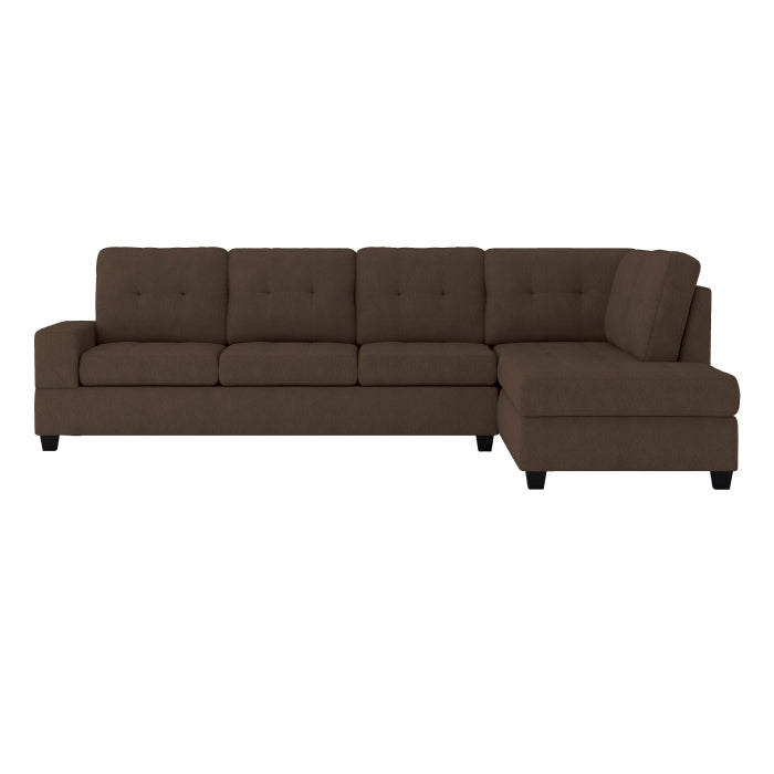 Maston 3-Piece Reversible Sectional with Drop-Down Cup Holders and Storage Ottoman (9507CHC*3OT)