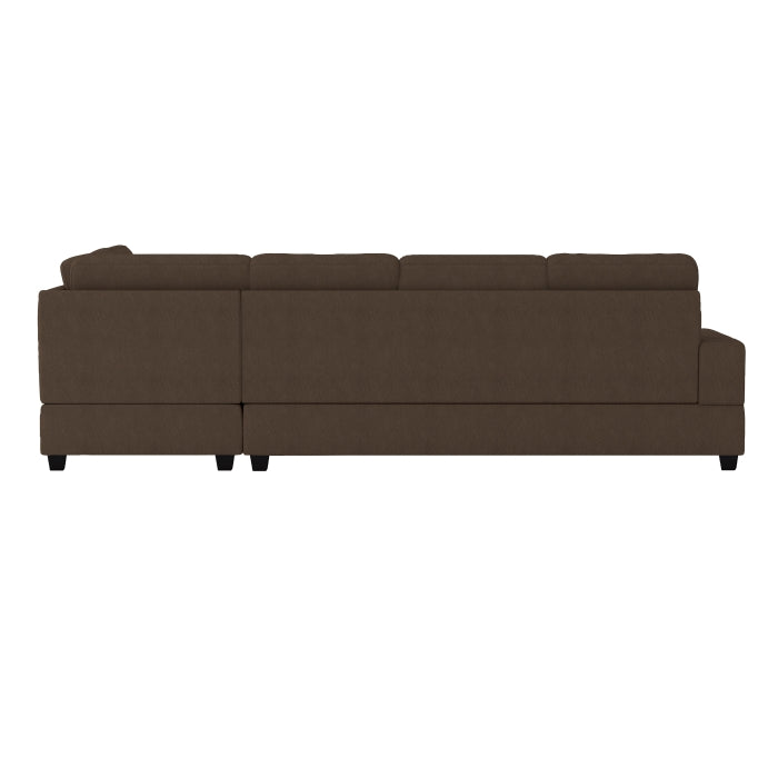 Maston 3-Piece Reversible Sectional with Drop-Down Cup Holders and Storage Ottoman (9507CHC*3OT)