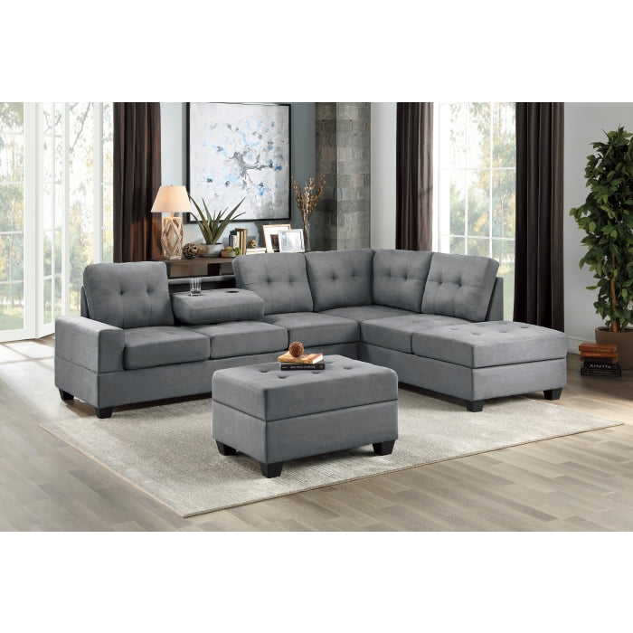 Maston Storage Ottoman (9507DGY-4)