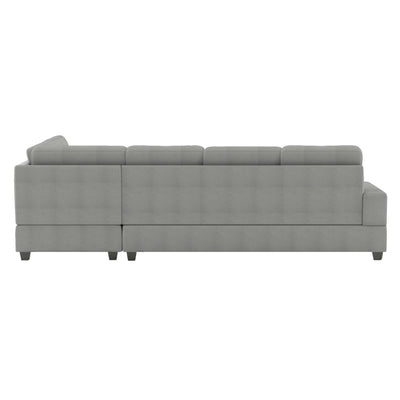 Maston 3-Piece Reversible Sectional with Drop-Down Cup Holders and Storage Ottoman (9507GRY*3OT)