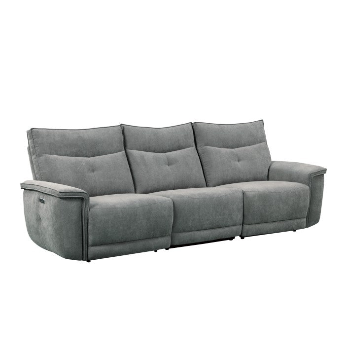 Tesoro Power Double Reclining Sofa with Power Headrests and USB Ports (9509DG-3PWH*)