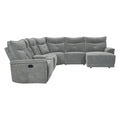 Tesoro 6-Piece Modular Reclining Sectional with Right Chaise (9509DG*6LR5R)