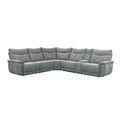 Tesoro 6-Piece Modular Power Reclining Sectional with Power Headrests and USB Ports (9509DG*6LRRRPWH)